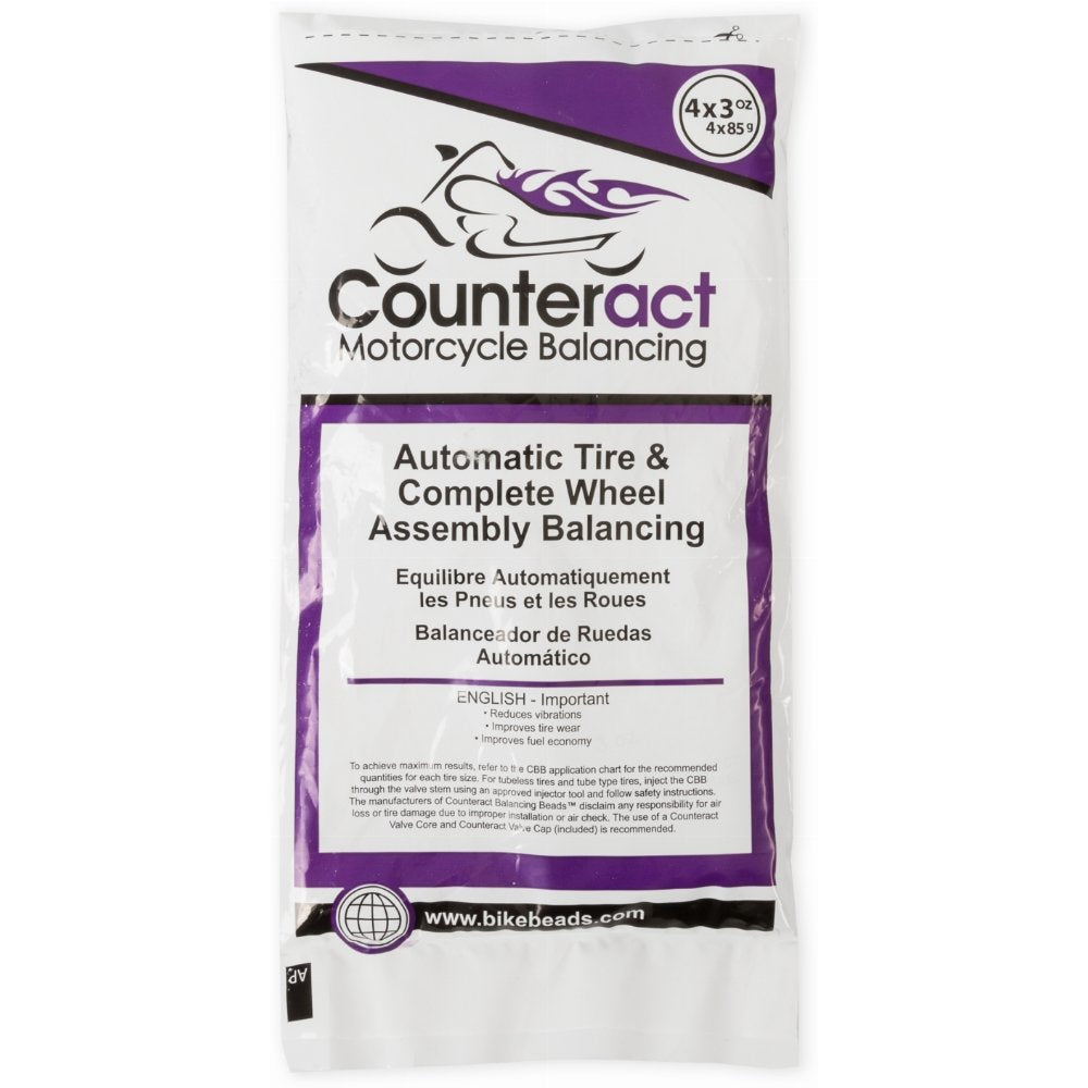 Billes d'équilibrage pour pneus Counteract (lot de 4)