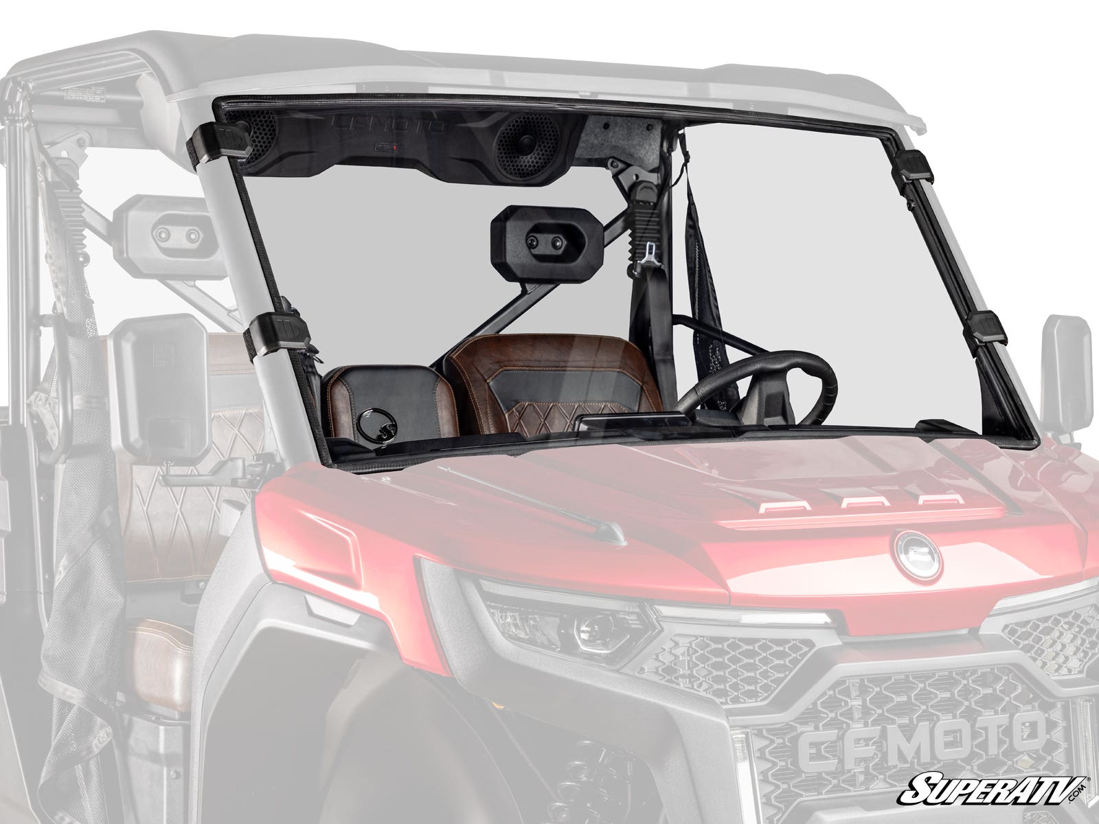 SuperATV Full Polycarbonate UTV Windshield