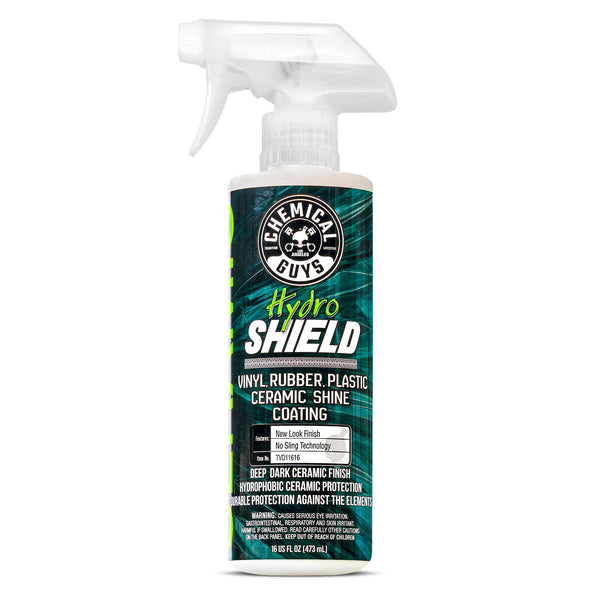 Chemical Guys HydroShield Vinyl, Rubber &amp; Plastic Ceramic Shine Coating, 16 oz