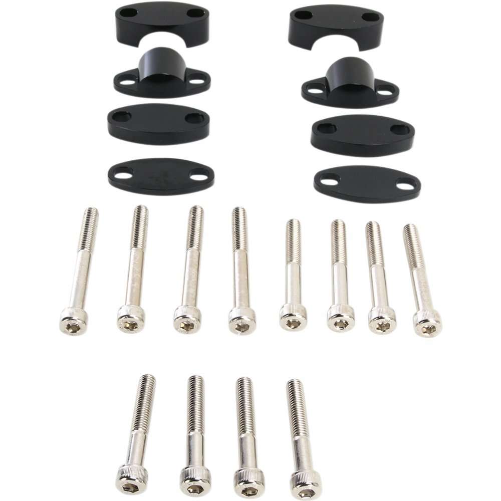 Kit de rehausseurs de guidon de moto en aluminium EMGO