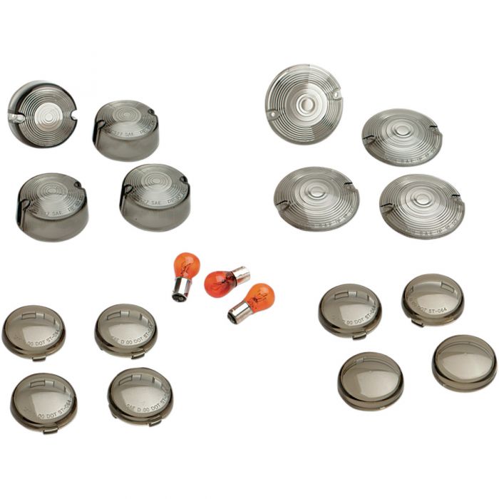 Drag Specialties Smoked Turn Signal Lens Kit
