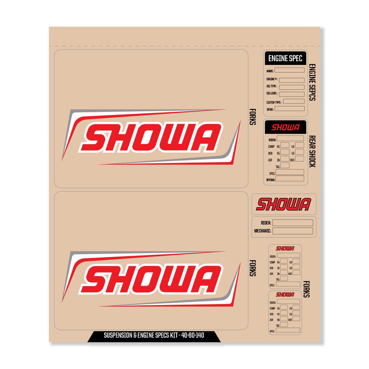 D&#39;COR Visuals SHOWA Decal Kit