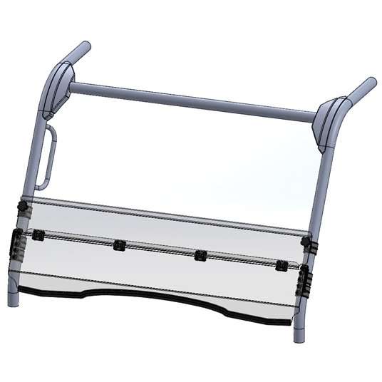 Demi-pare-brise pliable Direction 2 UTV
