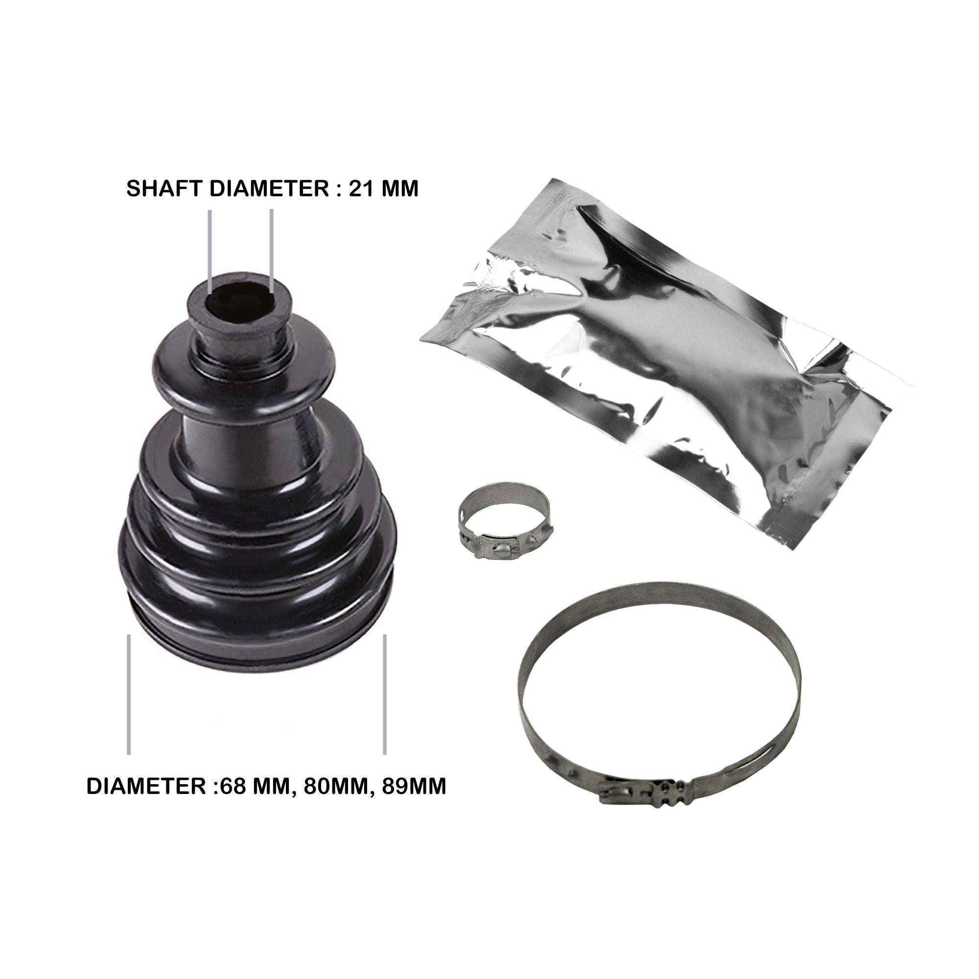 Rugged Universal OE Replacement Axle Boot Kit