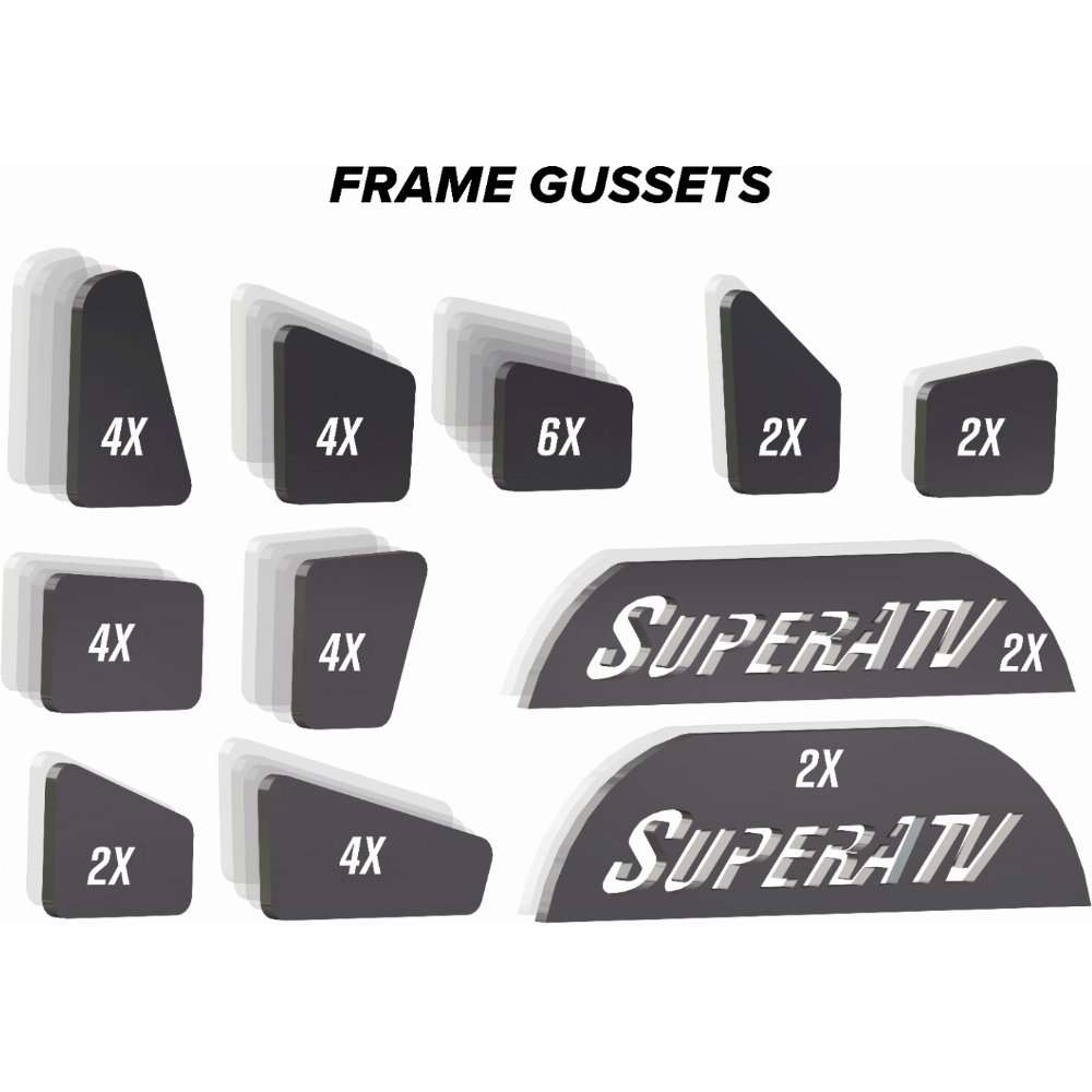 Kit de goussets à souder Super ATV