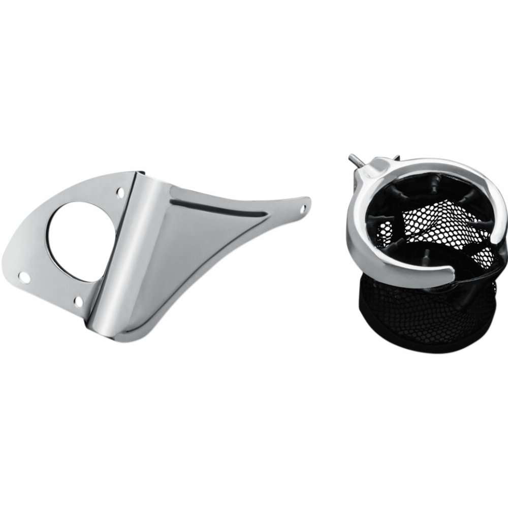 Kuryakyn Motorcycle Passenger Drink Holder With Mesh Basket