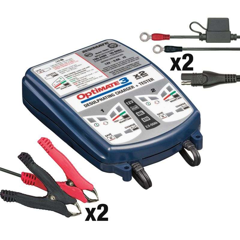 TecMate Optimate 3 Battery Charger