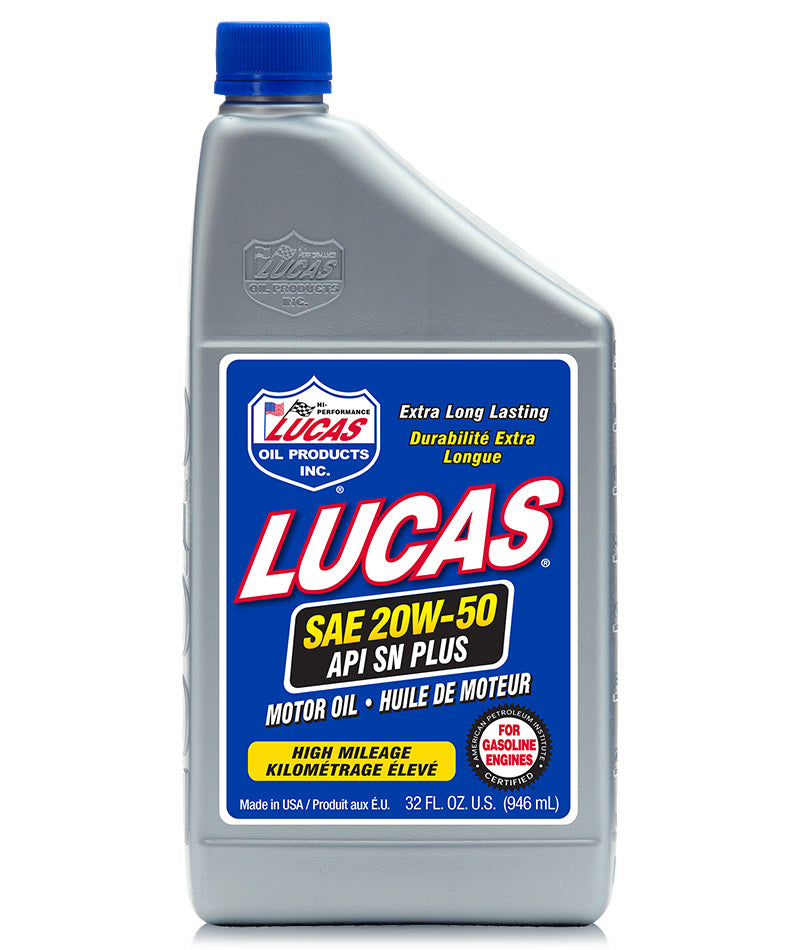 Lucas Oil Synthetic 20W-50 Motorcycle Oil, 1qt/946ml