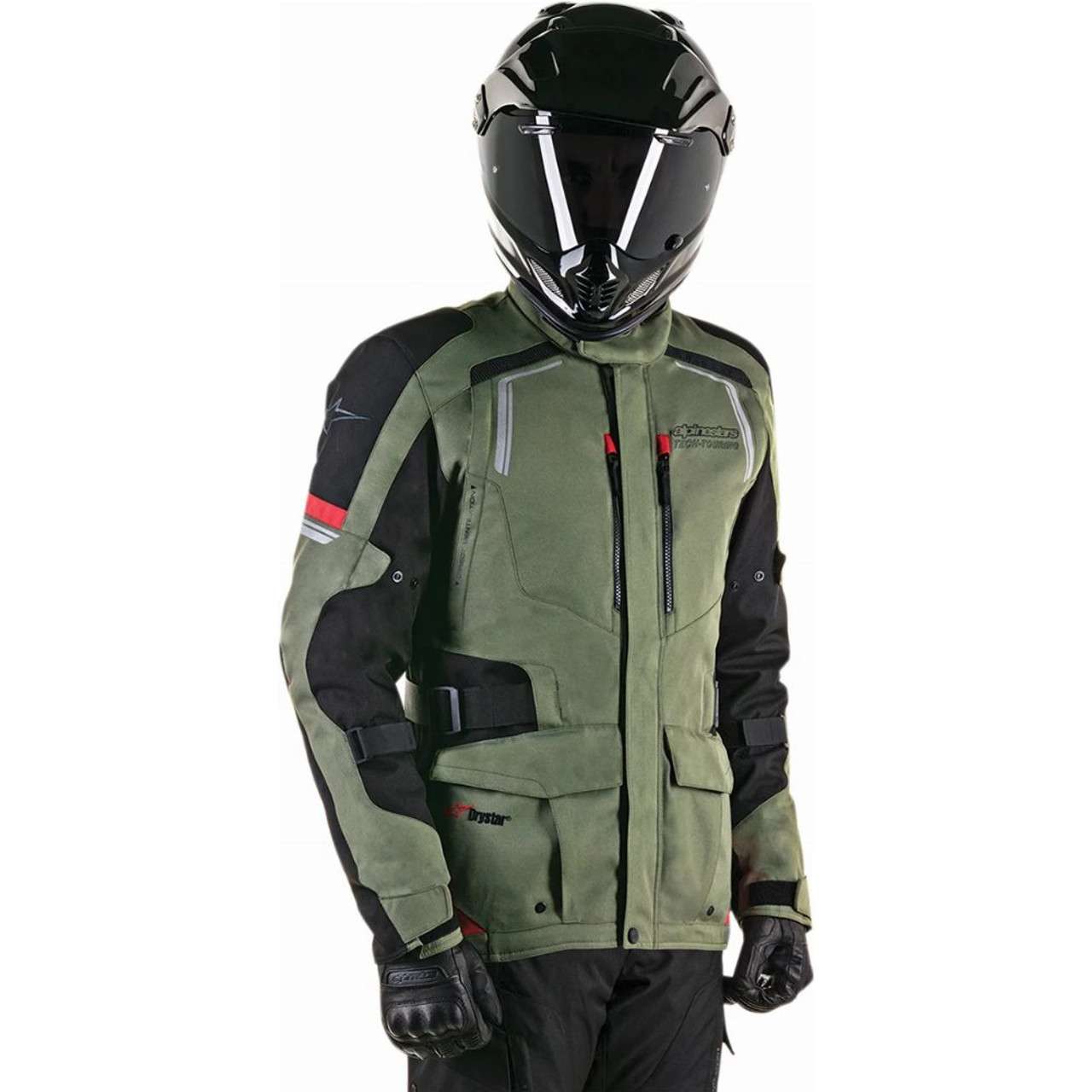 Alpinestars Andes V2 Drystar Jacket (Green/Black/Red) - CLOSEOUT