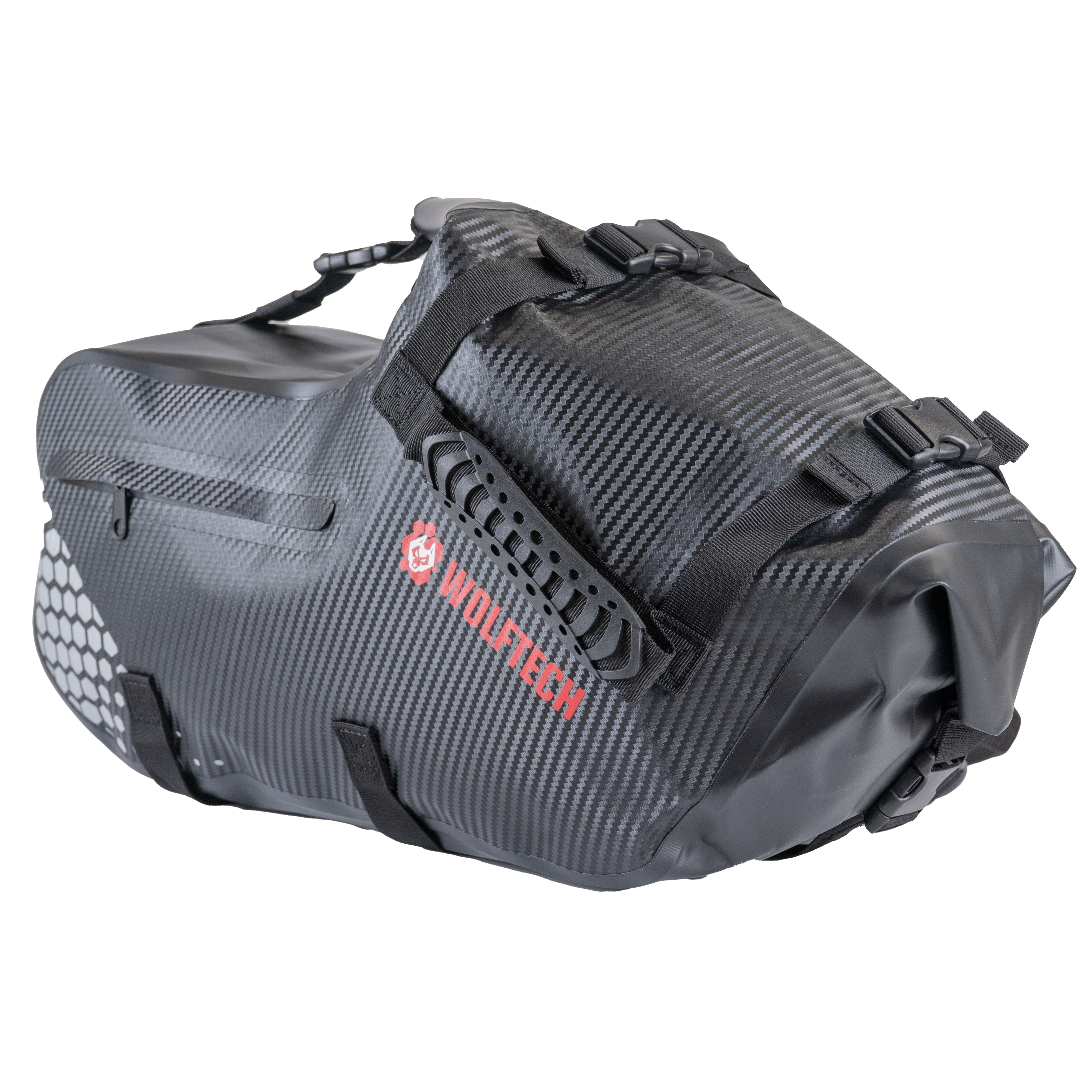 Sacoches cavalières Wolftech Dakar imperméables à enroulement, 28 L