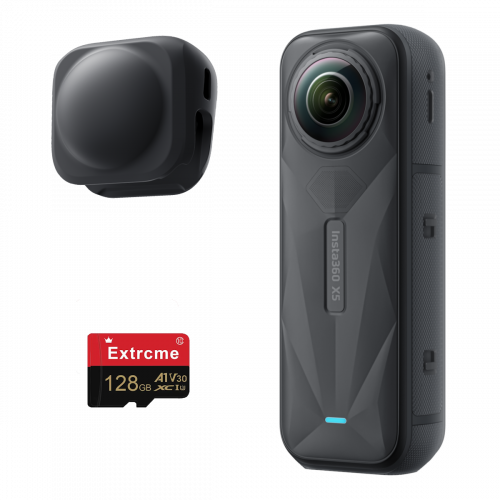 Insta360 X5 Action Camera + Memory Card &amp; Lens Cap