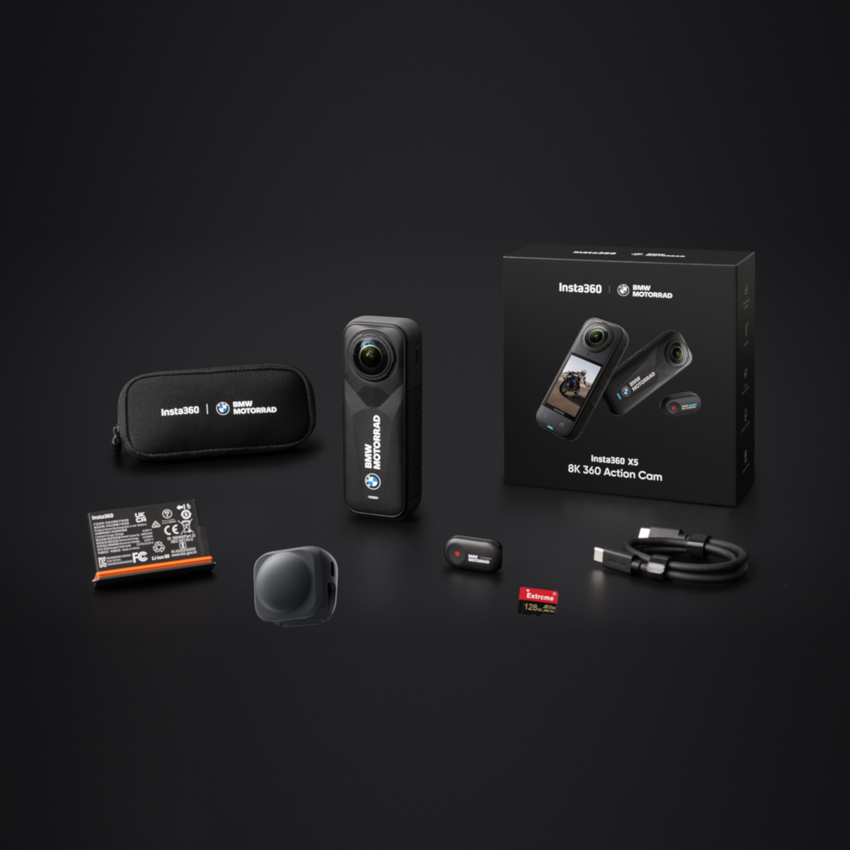 Insta360 X5 Action Camera - BMW Edition + Memory Card &amp; Lens Cap