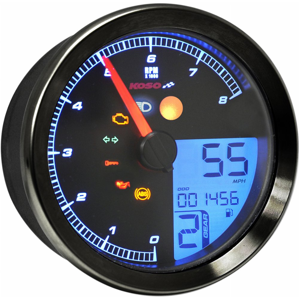 Compteur multifonction Koso TNT-B pour moto Yamaha Bolt
