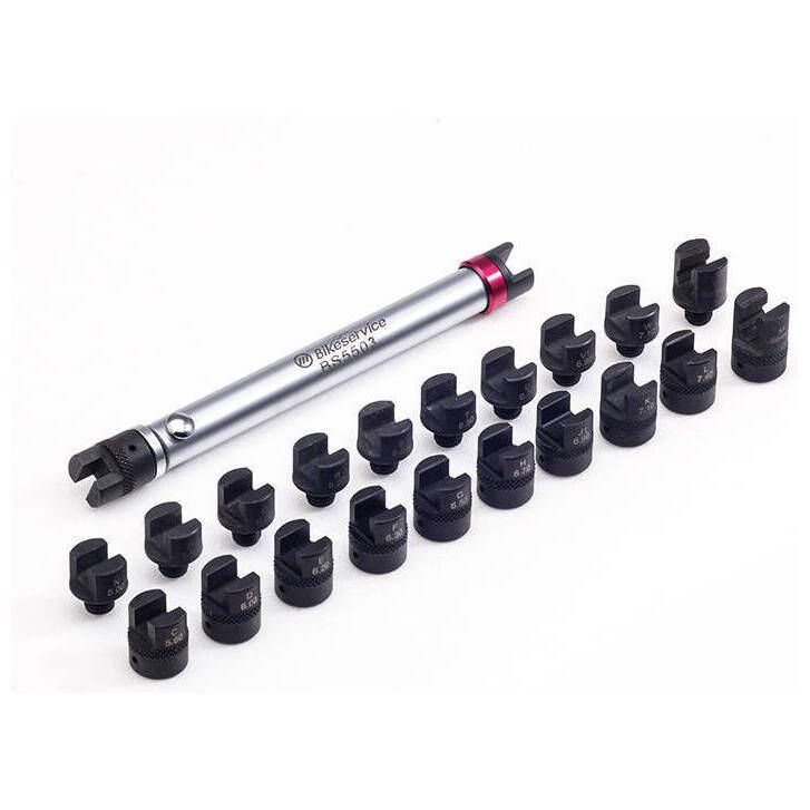 Kit de clés dynamométriques pour rayons Bikeservice