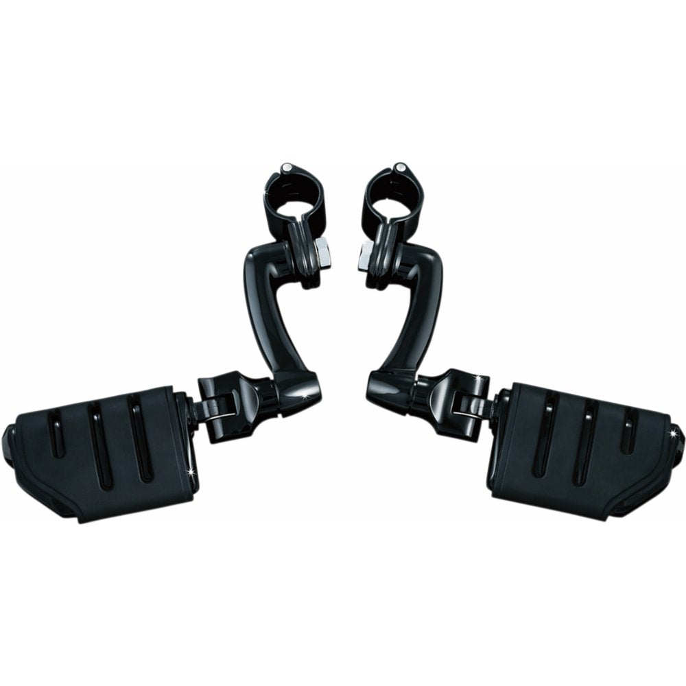 Chevilles doubles décalées Kuryakyn Longhorn avec supports, chevilles doubles Trident