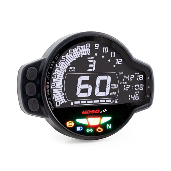 Compteur de vitesse/compte-tours multifonction pour moto Koso MS-01