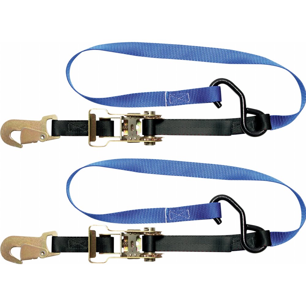 Steadymate Cinchtite 5 Ratchet Tie-Downs w/ Snap Hooks &amp; Soft Loops by Kinedyne
