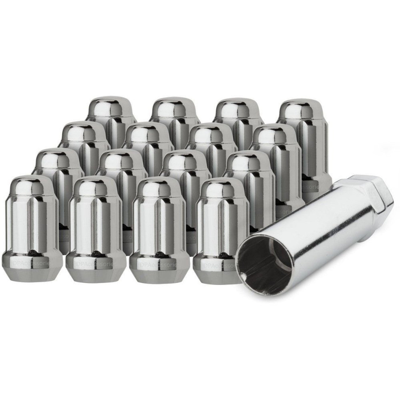 Jeu d'écrous de roue 12 x 1,25 mm pour VTT/UTV (chrome) - LIQUIDATION