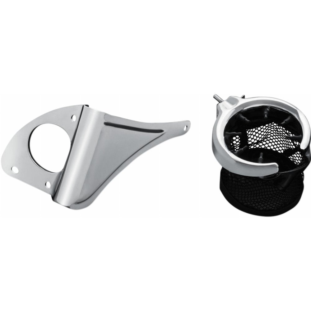 Porte-gobelet passager pour moto Kuryakyn avec panier en filet