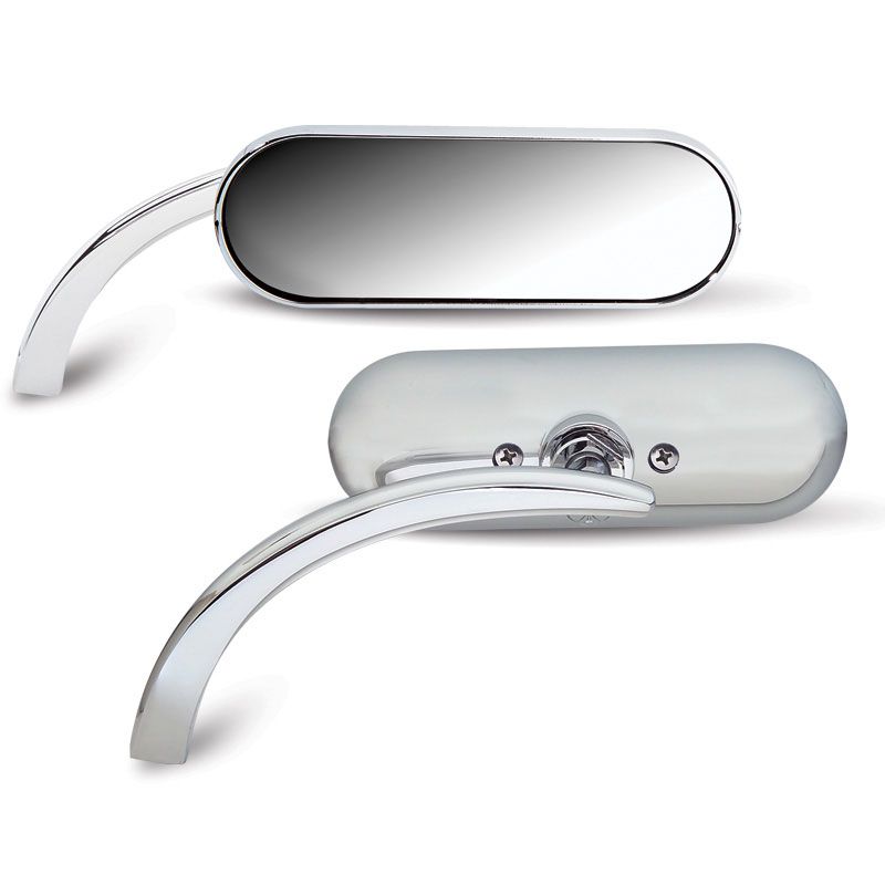 Mini miroir ovale moulé sous pression Arlen Ness