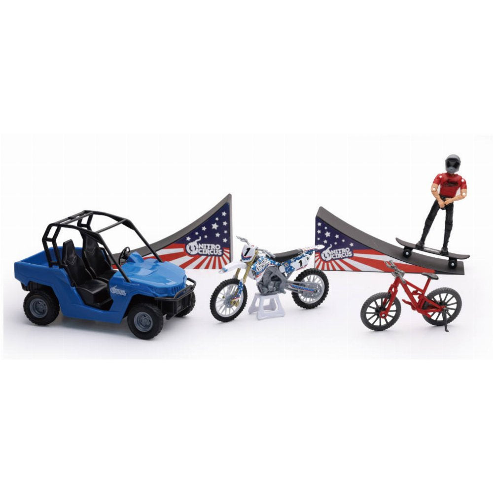 New-Ray Toys Nitro Circus Playset, 1:18 Scale