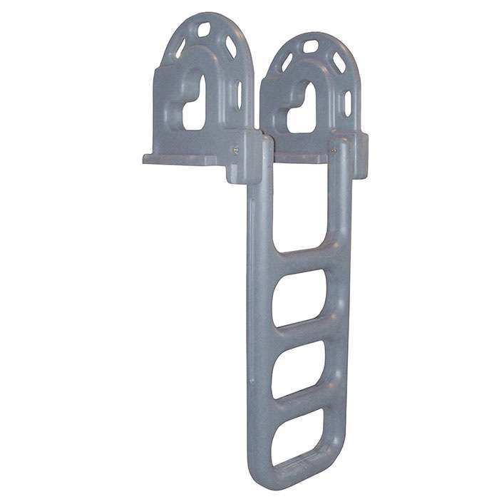 Dock Edge Grey Polyethylene Flip-Up Ladder