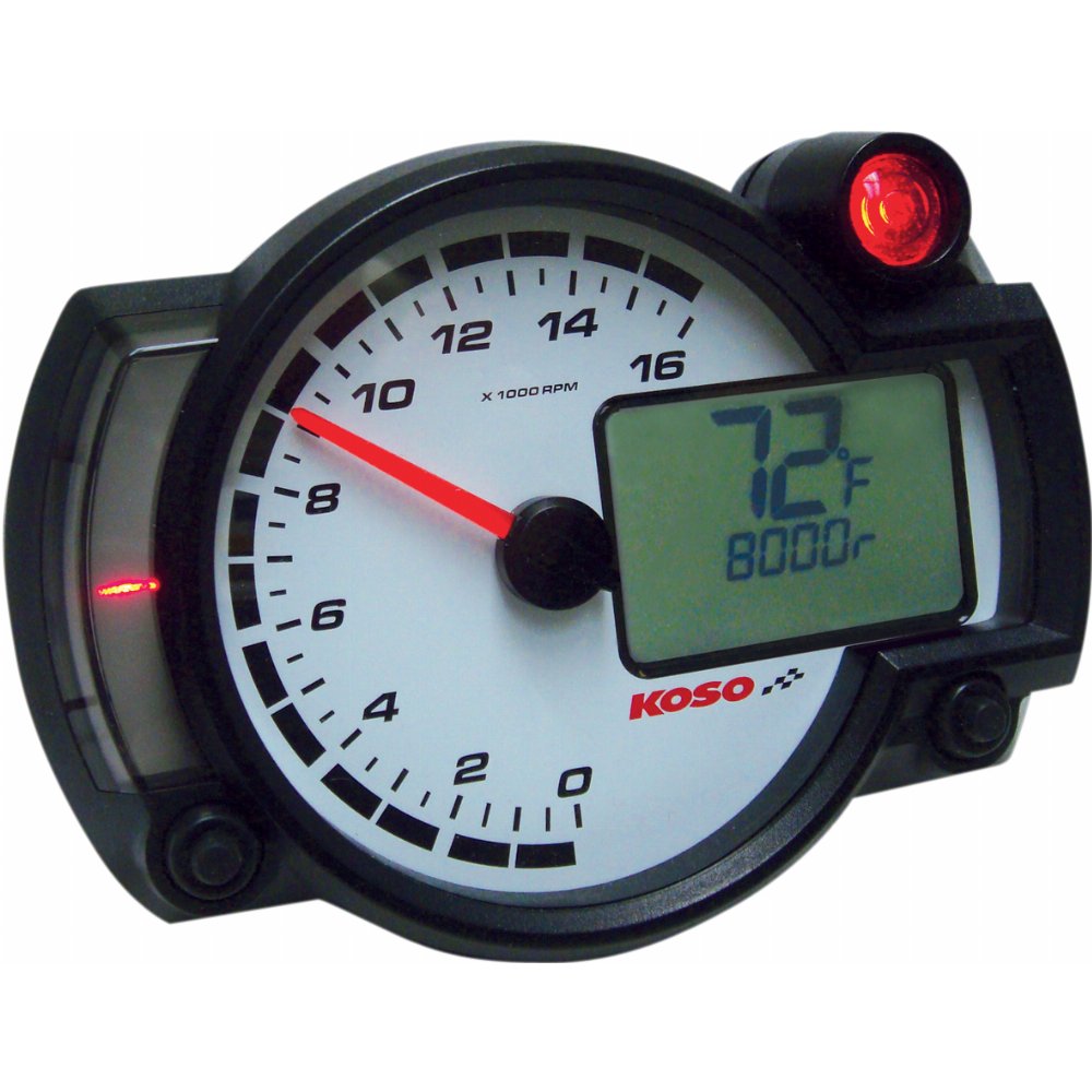 Compte-tours de moto de course Koso RX2-NR de style GP