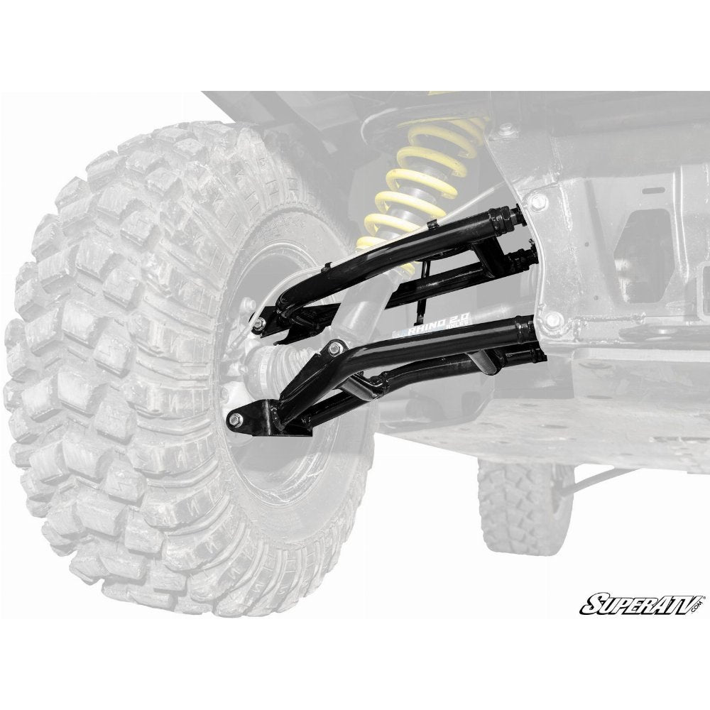 Bras triangulaires tubulaires décalés arrière de 2 pouces à garde au sol élevée pour SuperATV Can-Am Defender