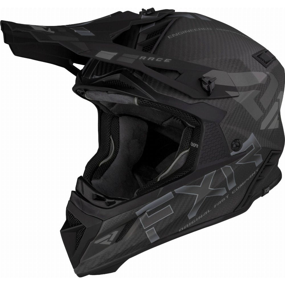 Casque FXR Helium Carbon avec anneau en D