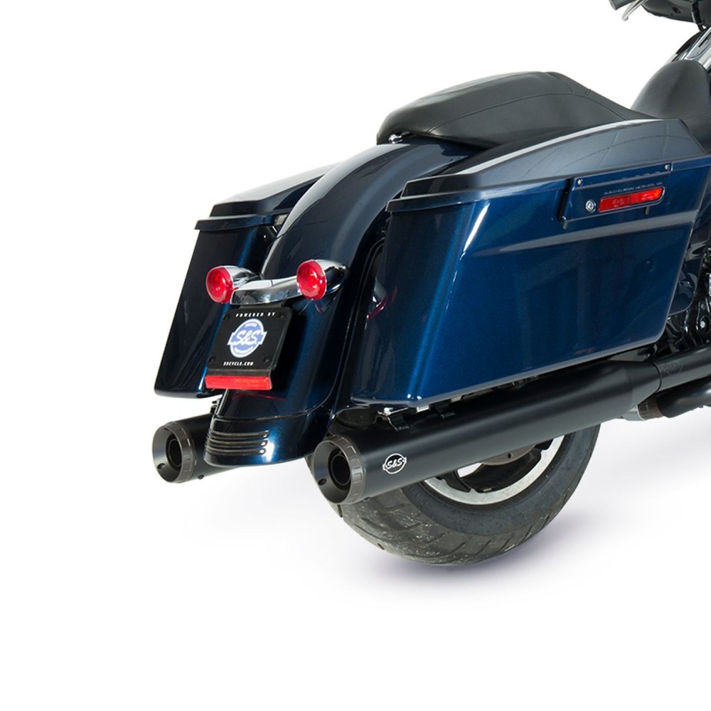 S&amp;S Cycle 4" Grand National Slip-On Mufflers for Harley-Davidson