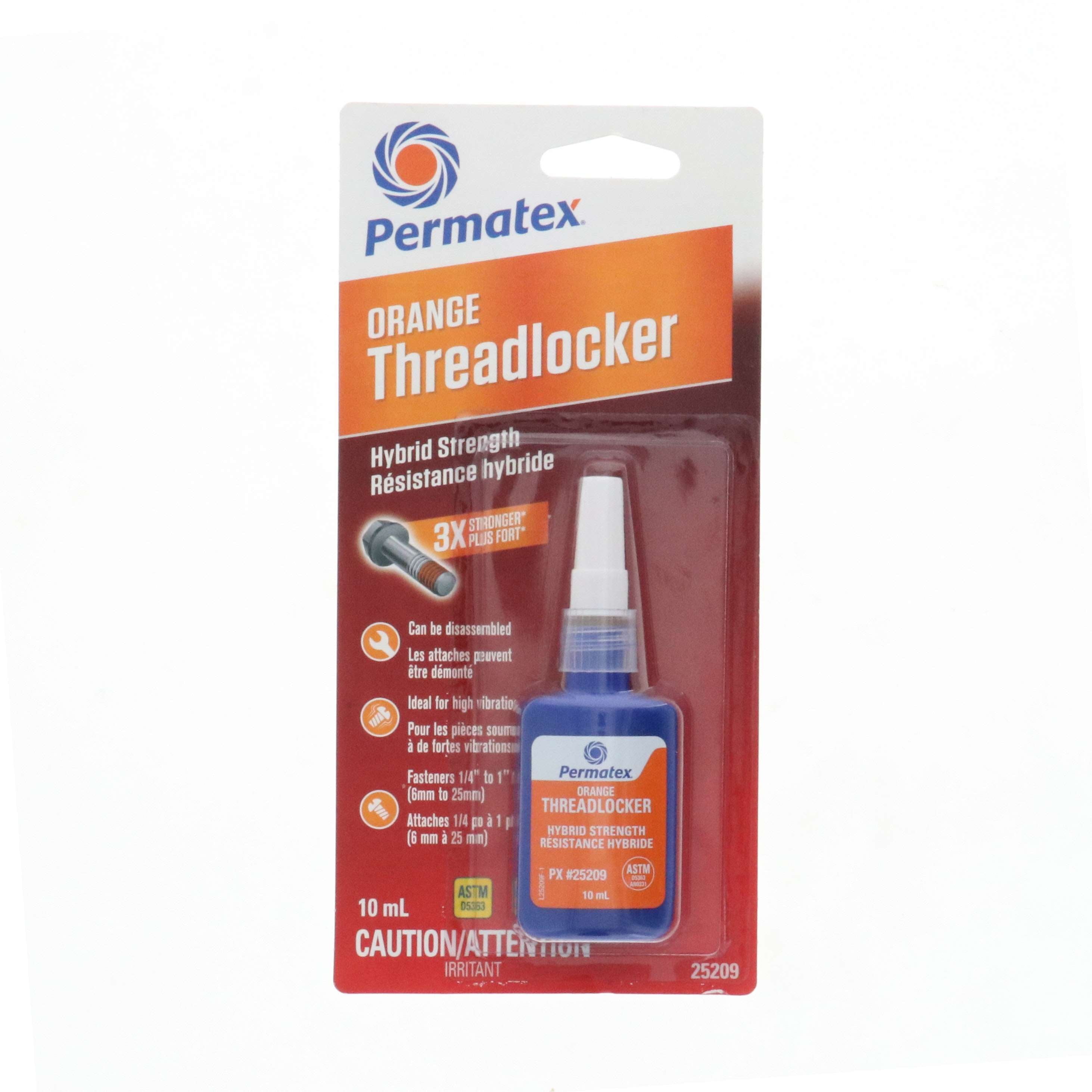 Permatex High Strength Removable Threadlocker (Orange)