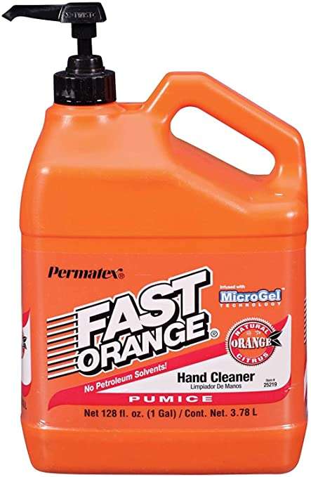 Permatex Fast Orange Fine Pumice Lotion Hand Cleaner, 3.78L
