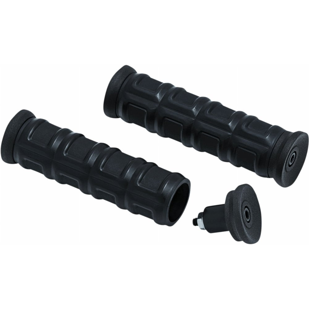 Kuryakyn 1" Dillinger Motorcycle Grips (Satin Black)