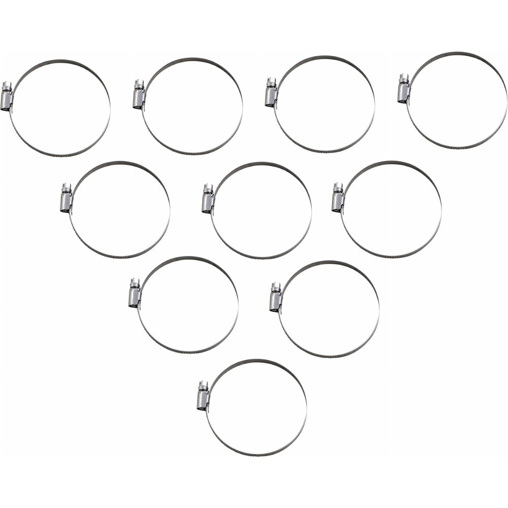 Parts Unlimited Embossed Stainless Steel Hose Clamps