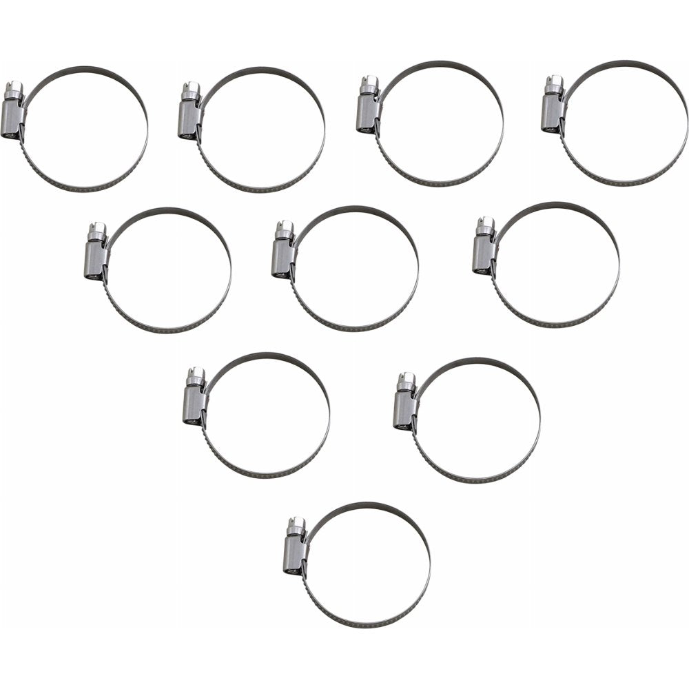 Parts Unlimited Embossed Stainless Steel Hose Clamps