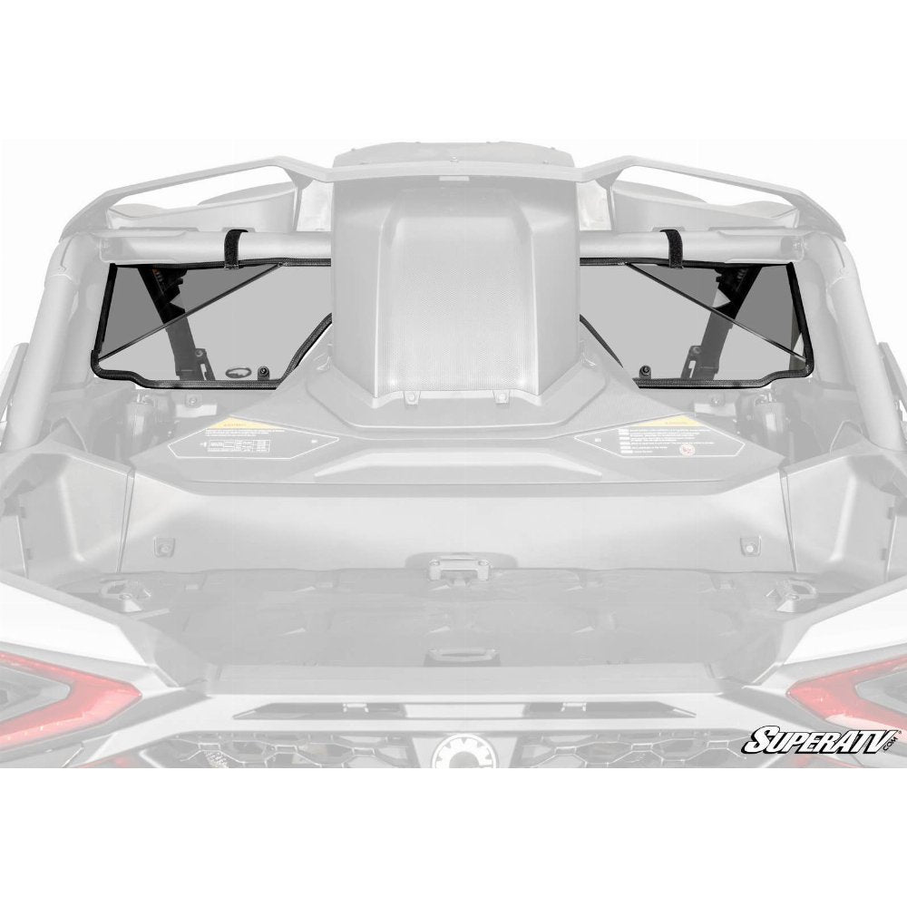SuperATV Scratch Resistant Polycarbonate Rear UTV Windshield