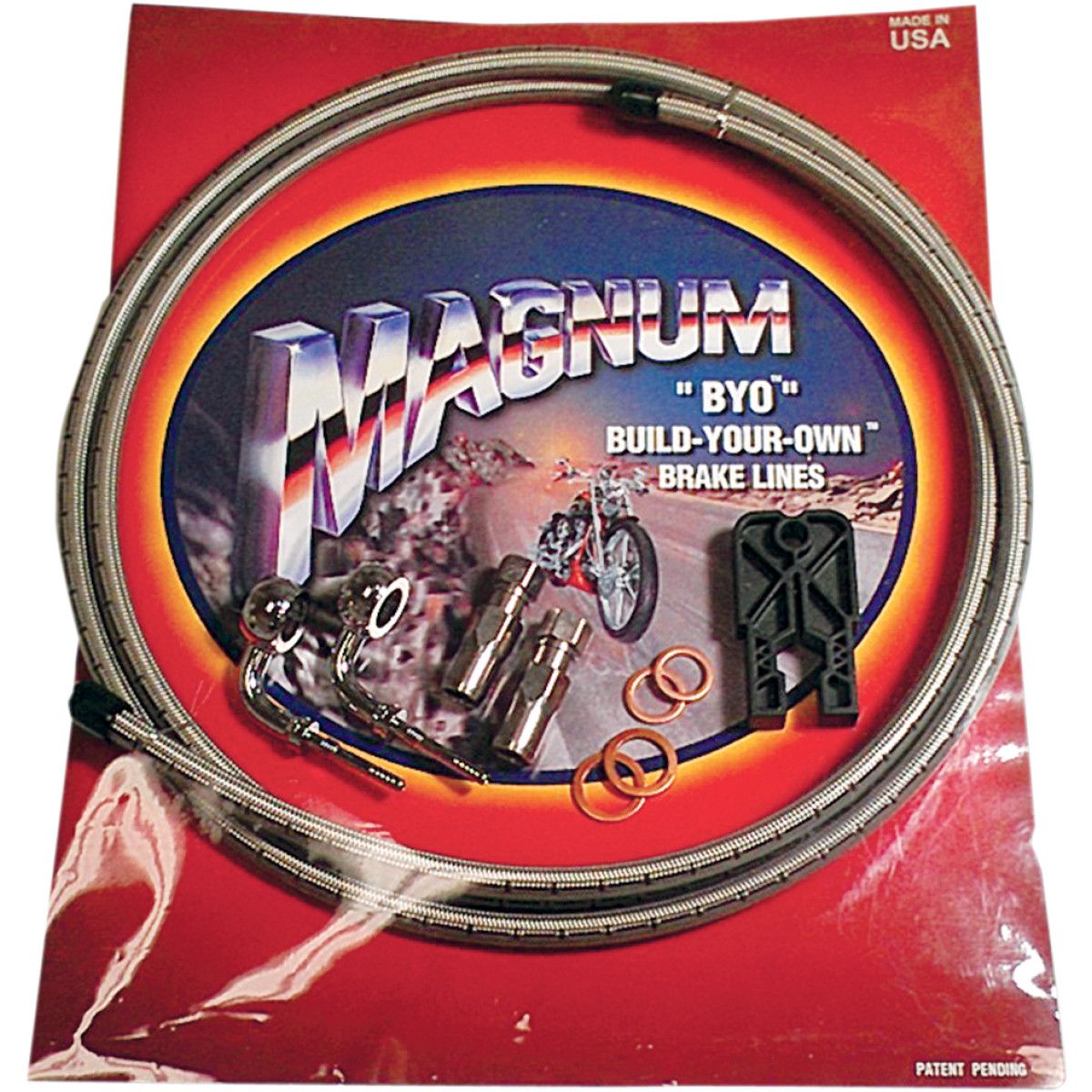 Magnum BYO Build-Your-Own DOT Braided Stainless Single Disc Brake Line Kit