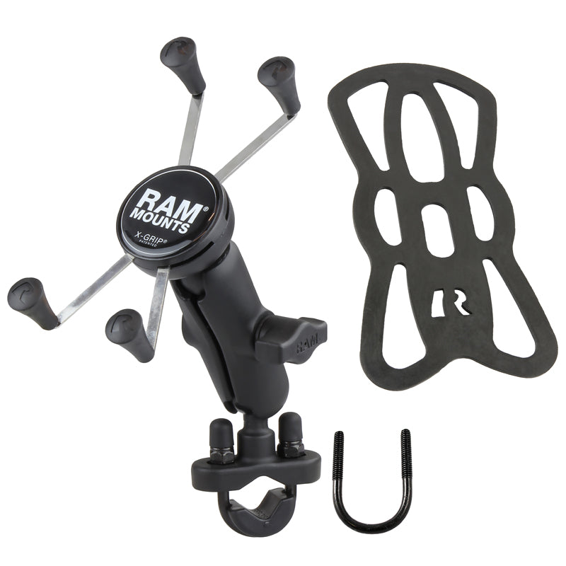 RAM Mounts X-Grip Phone Mount w/ Handlebar U-Bolt Base