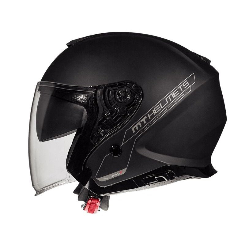 MT Thunder 3 SV Jet Solid 3/4 Helmet (Matte Black)