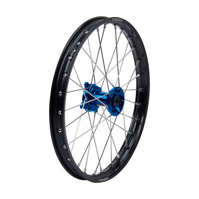 Tusk Impact Dirt Bike Wheel (Black/Silver/Blue)