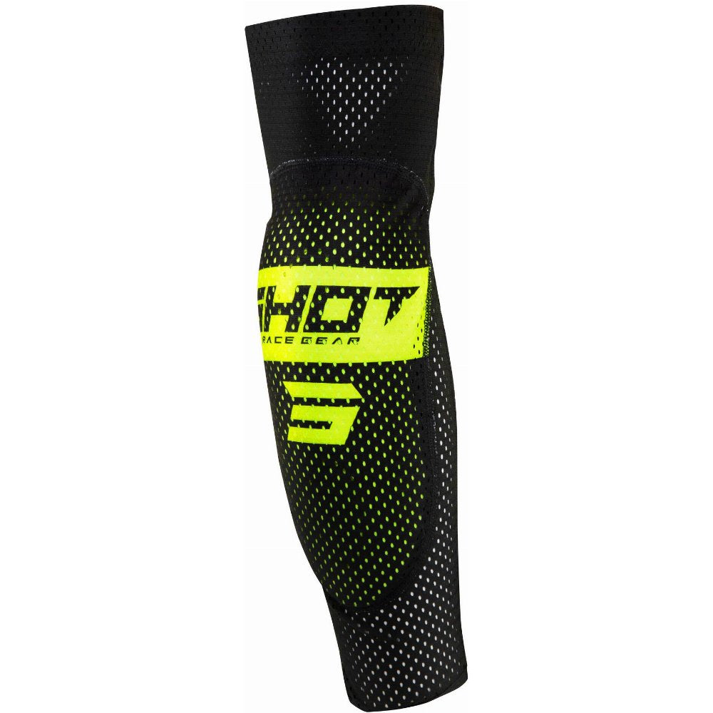 Shot Airlight 2.0 Elbow Guards (Black/Neon Yellow)