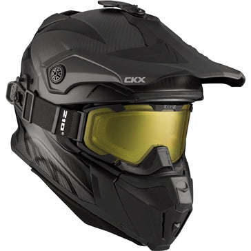 CKX Titan Original Carbon Solid Helmet w/ Dual Lens Goggle