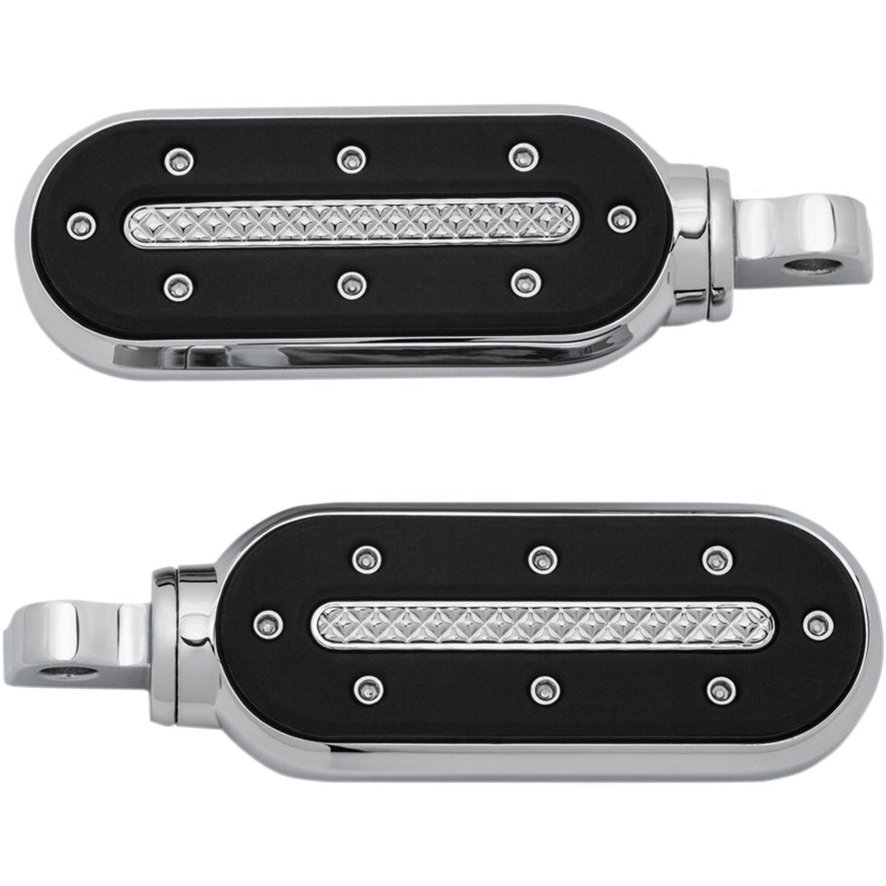 Kuryakyn Heavy Industry Motorcycle Footpegs w/ Male Adapters