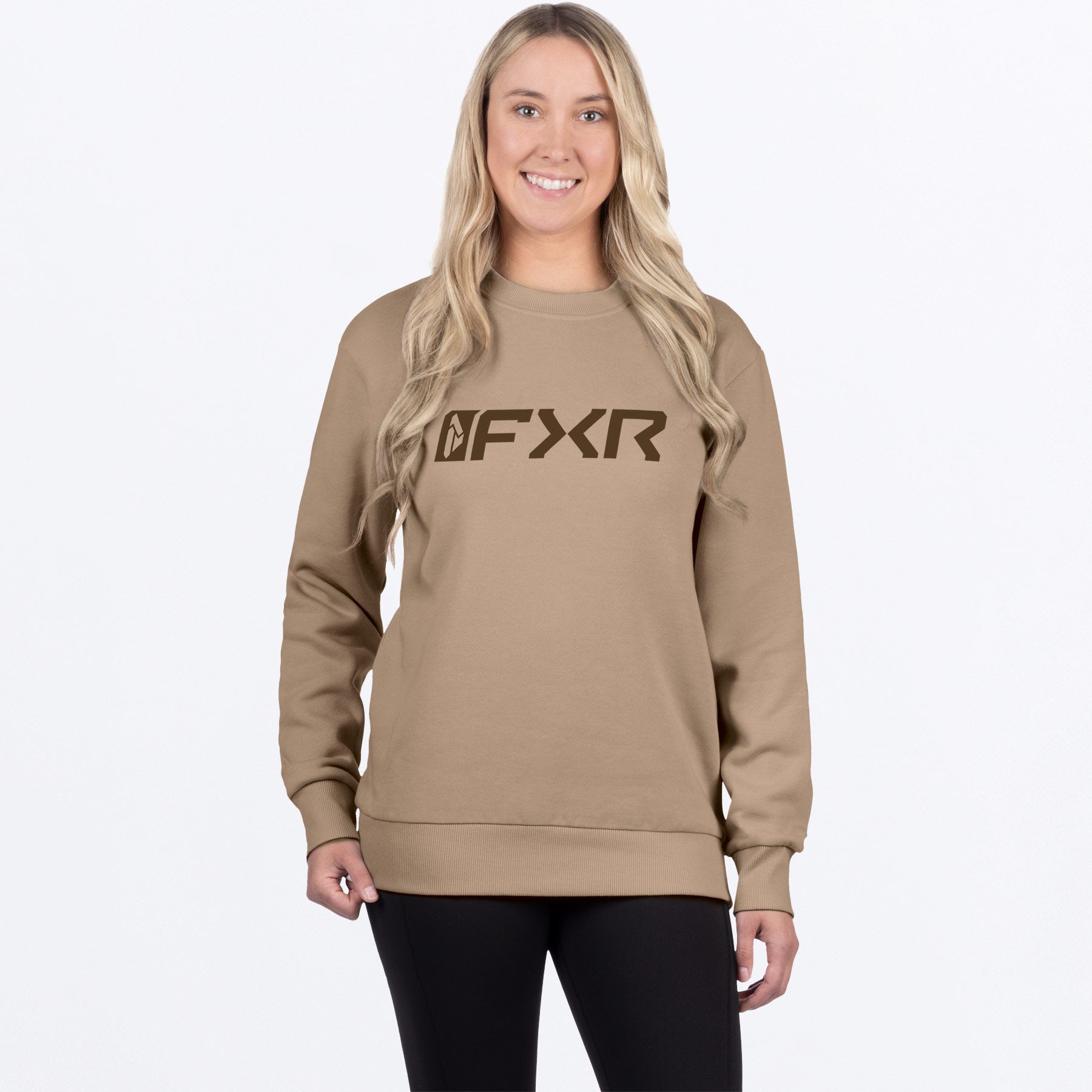 FXR Women's Mitered Cotton Crewneck Sweatshirt