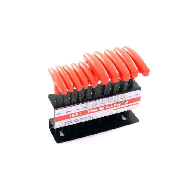 Wolftech 10 Piece T-Handle Hex Key Set