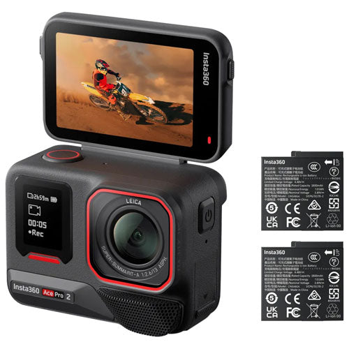 Insta360 Ace Pro 2 Action Camera - 2 Battery Bundle