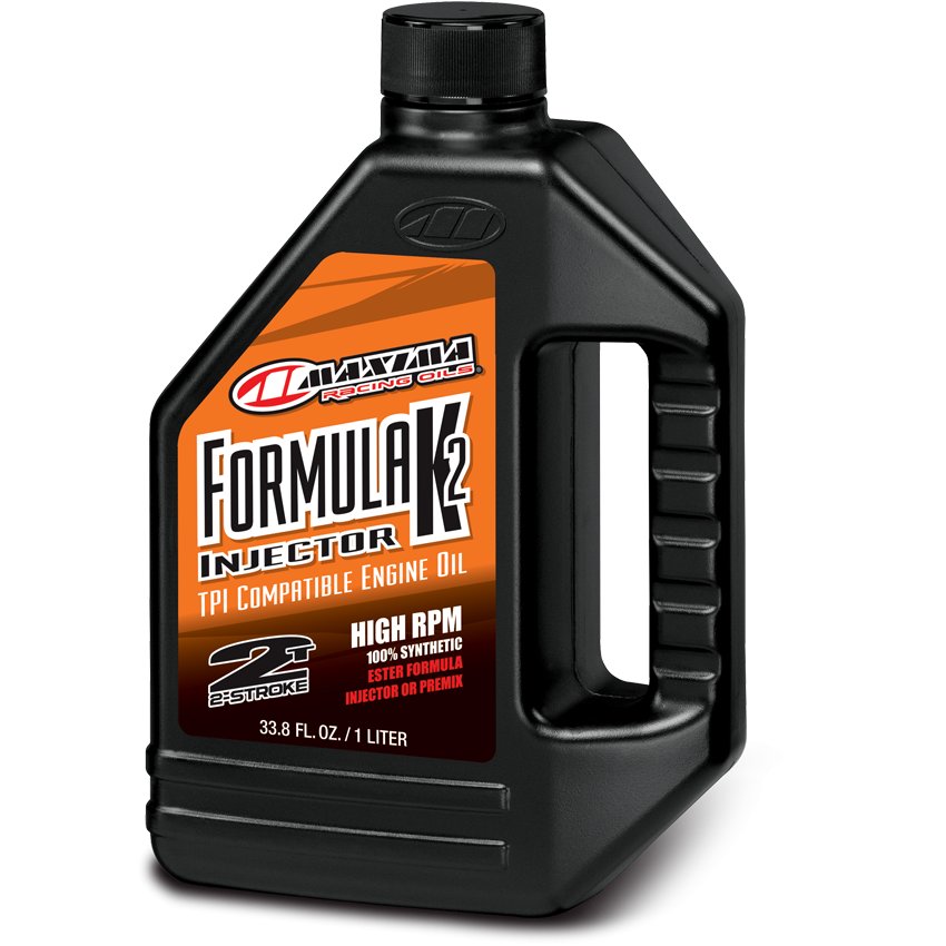 Huile moteur synthétique à injection Maxima Formula K2 pour moteurs 2 temps à base d'ester