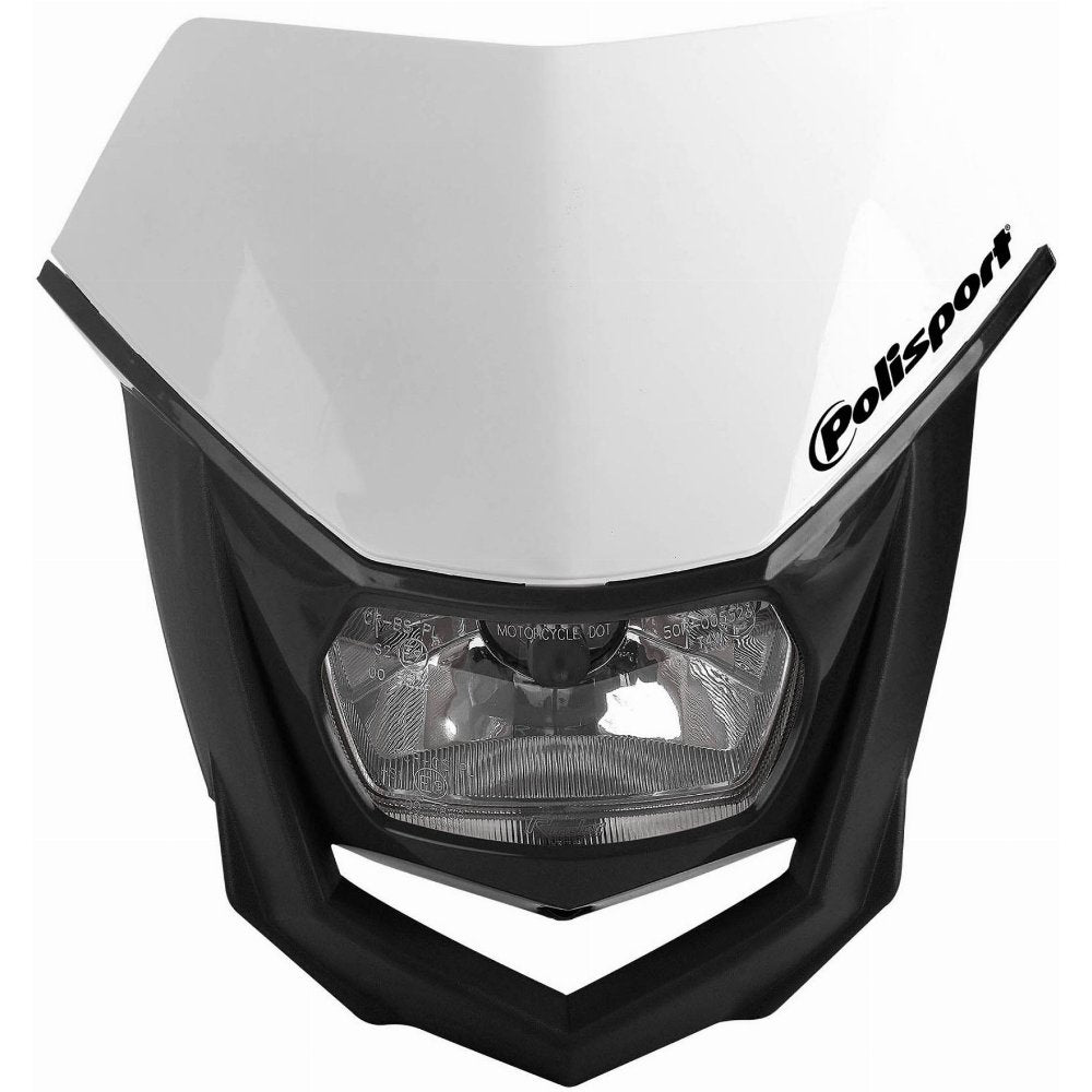 Phare Halo Polisport Dirt Bike (Blanc/Noir)