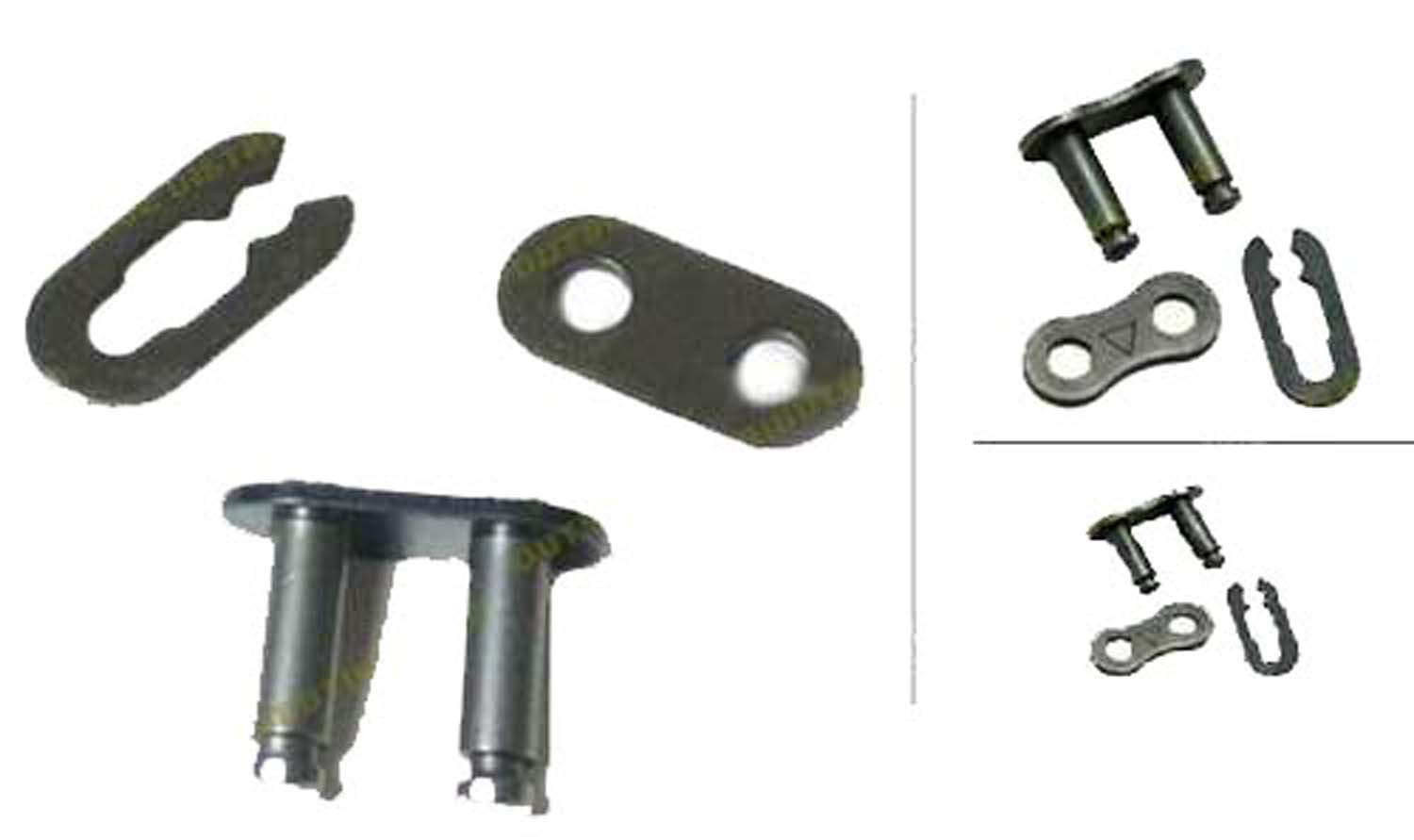 Pack de maillons de chaîne MOGO Parts, Pocket Bike/VTT/Scooter 2 temps (25/35/T8F)