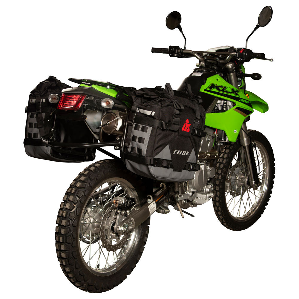 Tusk Pannier Racks w/ Tusk Pilot Pannier Bags w/ Top Rack